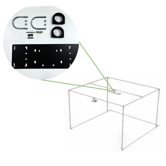 Universal Launch Monitor Flush Mount for Commercial Golf Enclosures
