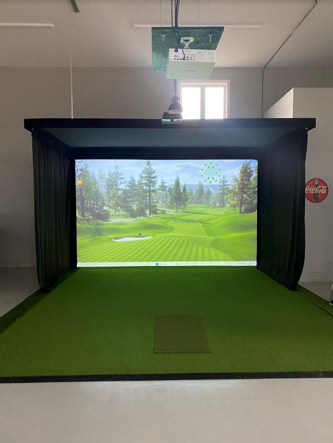 SIG Golf Simulator Curtains – Blackout, Retractable Enclosure System
