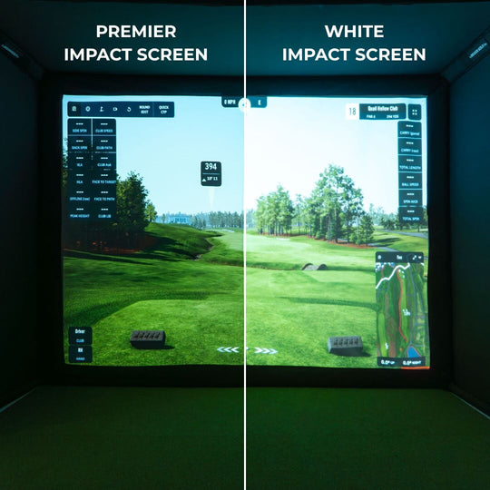 SIGPRO™ Premier Grey Golf Simulator Impact Screen – High Clarity
