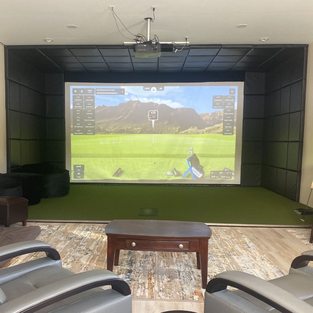 SIGPRO Golf Simulator Wall Padding – Memory Foam Impact Panels