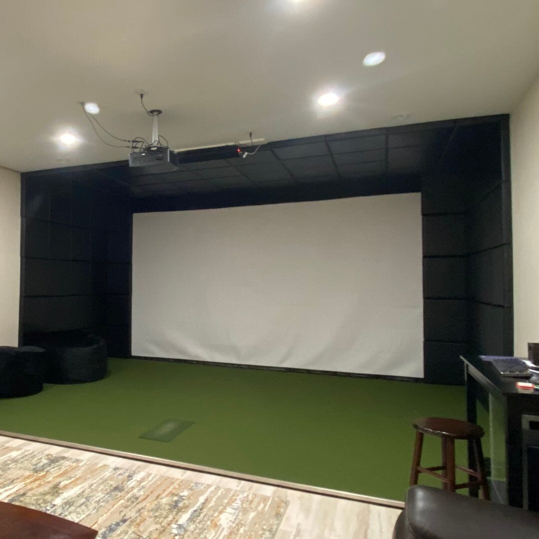 SIGPRO Golf Simulator Wall Padding – Memory Foam Impact Panels
